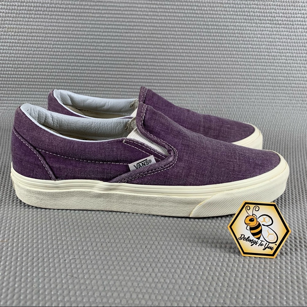 Vans Classic Purple Canvas Slip-Ons
